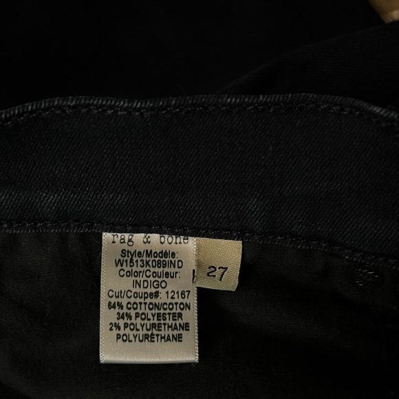 rag & bone Nina High Rise Skinny Jeans in Bayview Wash Women’s Size 27 US Size 4 - Picture 3 of 16